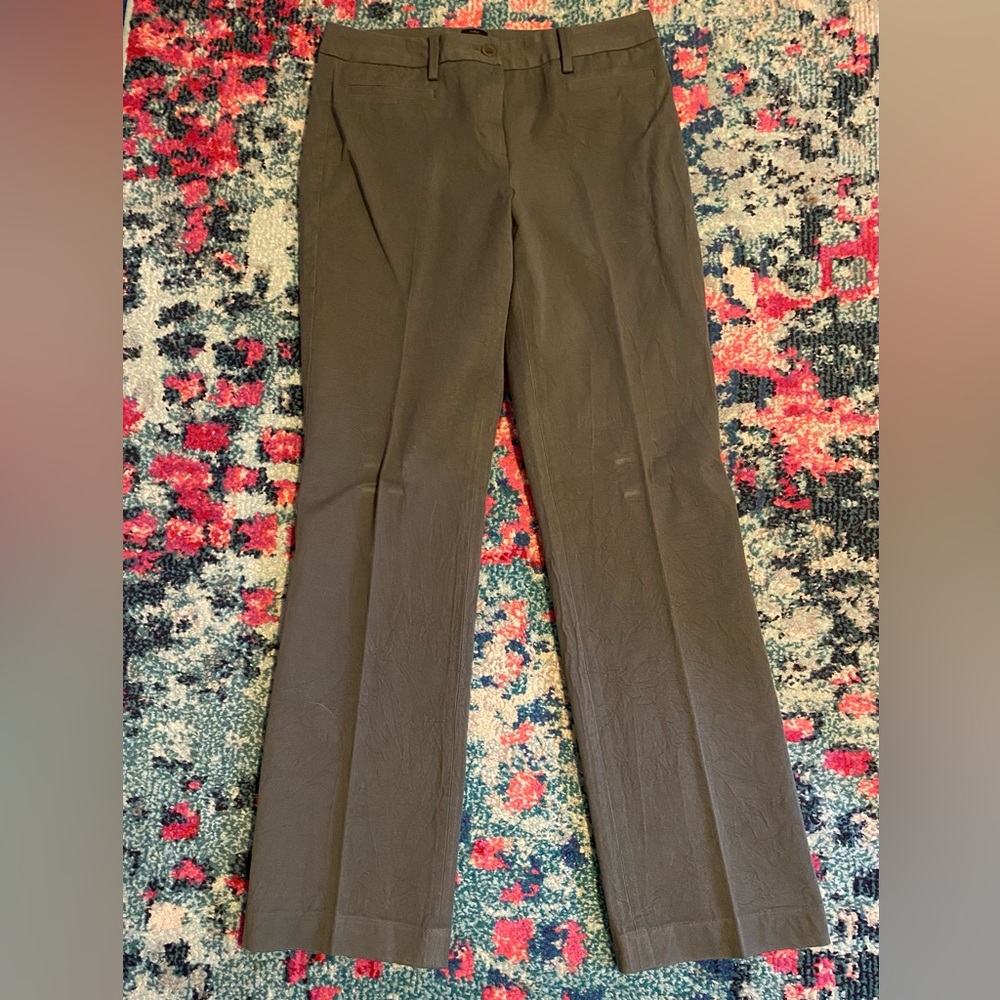 Talbots Olive Green Straight Leg Pants - Picture 3 of 9